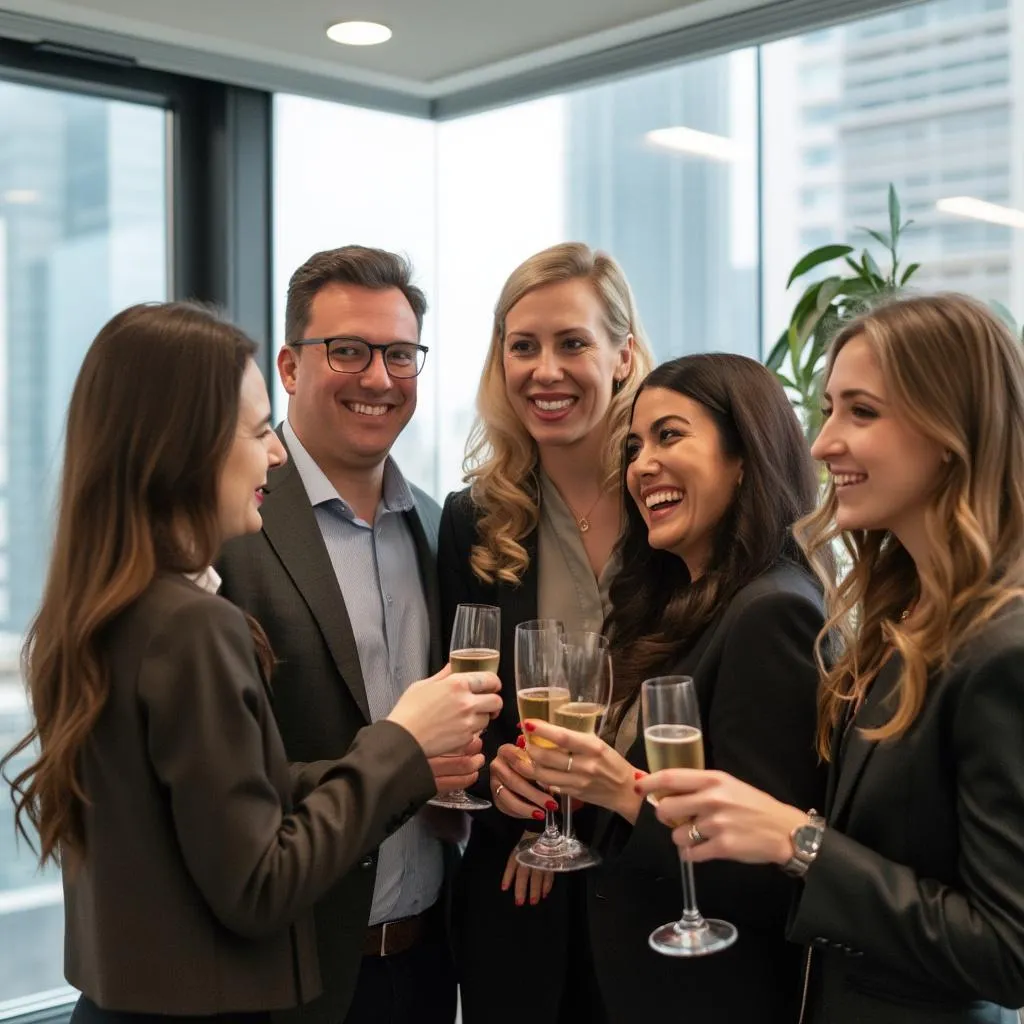 Célébration d'une réussite client